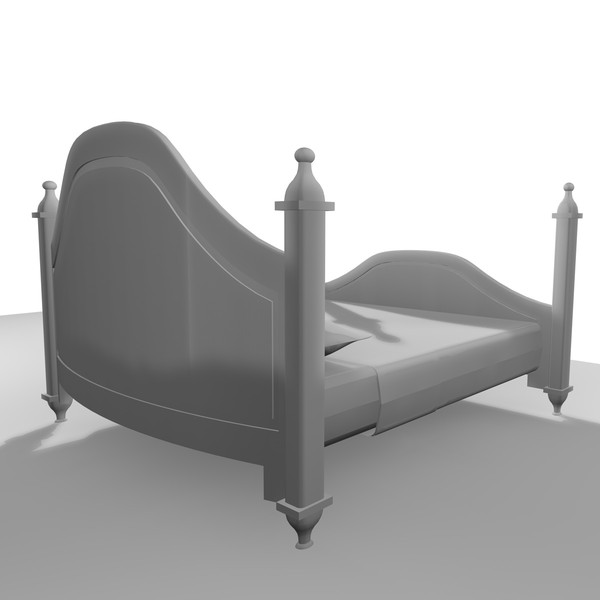 3ds bed interior - DOUBLE BED 12 by Carrara1